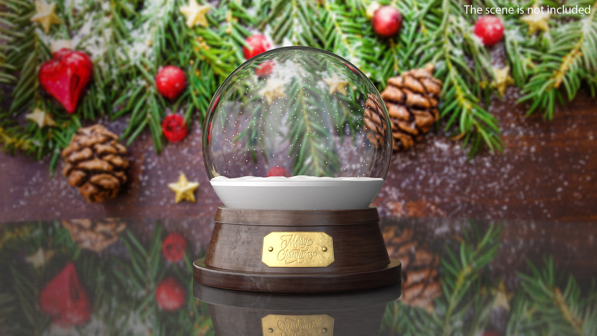 3D Empty Snow Globe