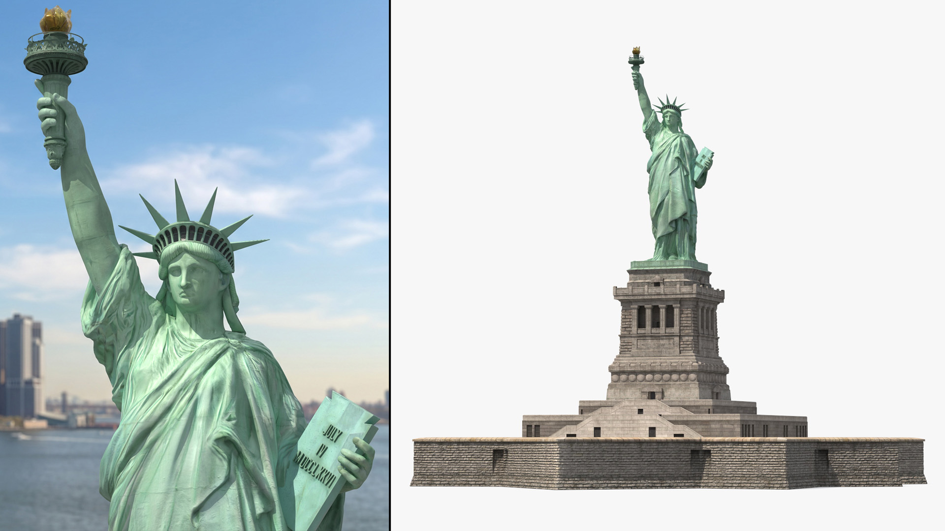 National Monument Statue of Liberty - view 2