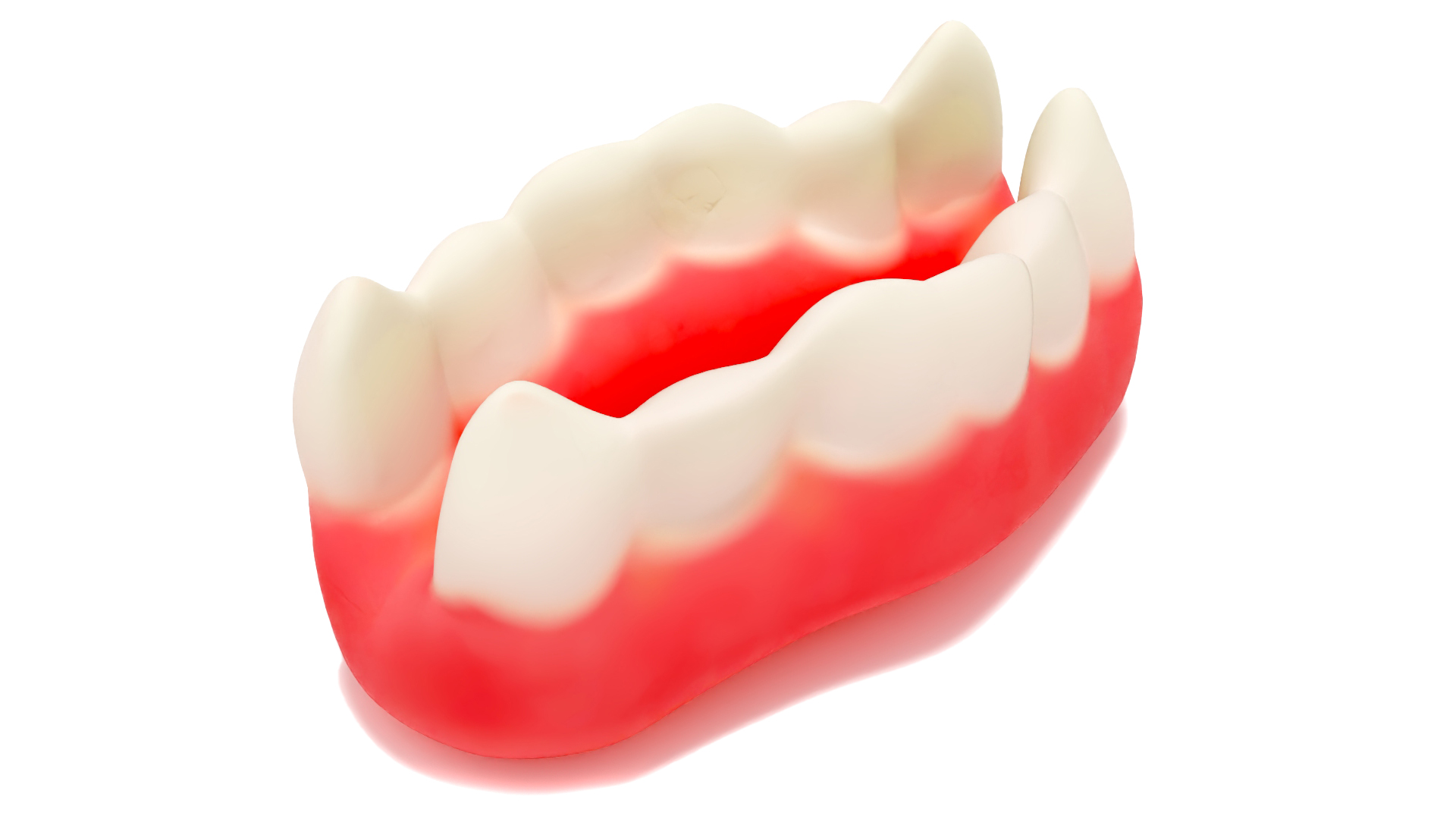 3D model Chewing Gummy Double Teeth Candy for 3D Print