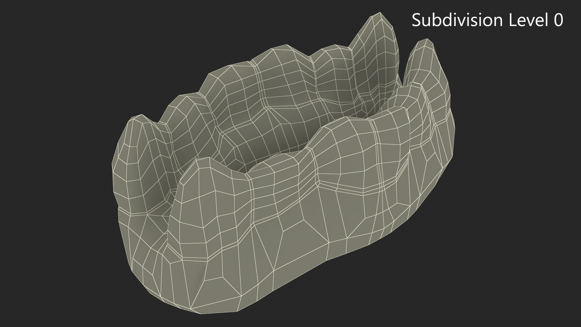 3D model Chewing Gummy Double Teeth Candy for 3D Print