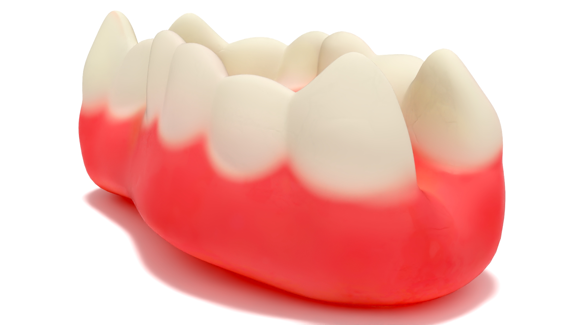 3D model Chewing Gummy Double Teeth Candy for 3D Print