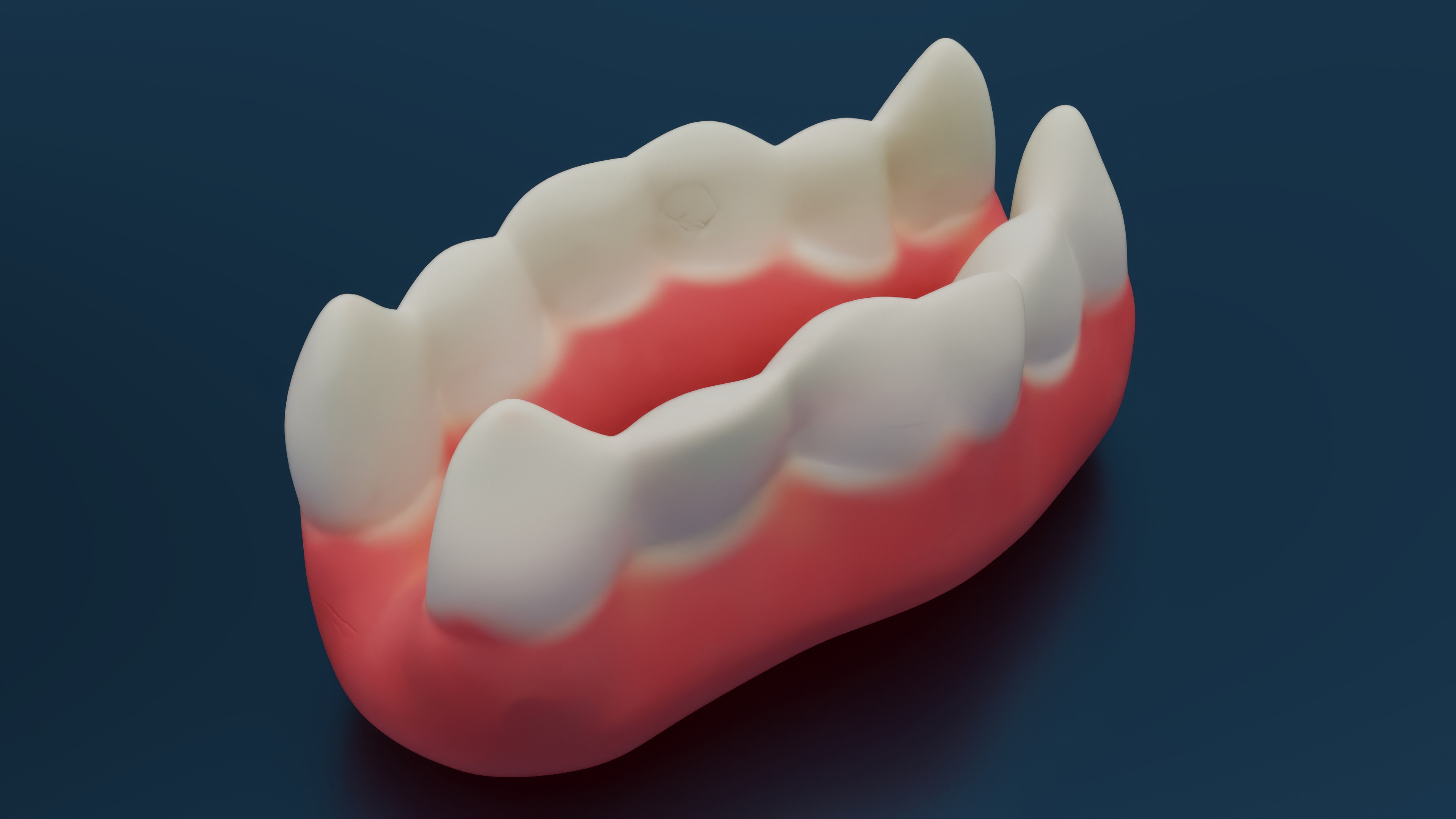 3D model Chewing Gummy Double Teeth Candy for 3D Print
