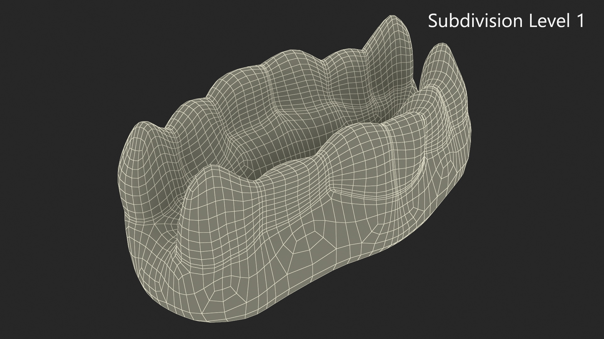 3D model Chewing Gummy Double Teeth Candy for 3D Print