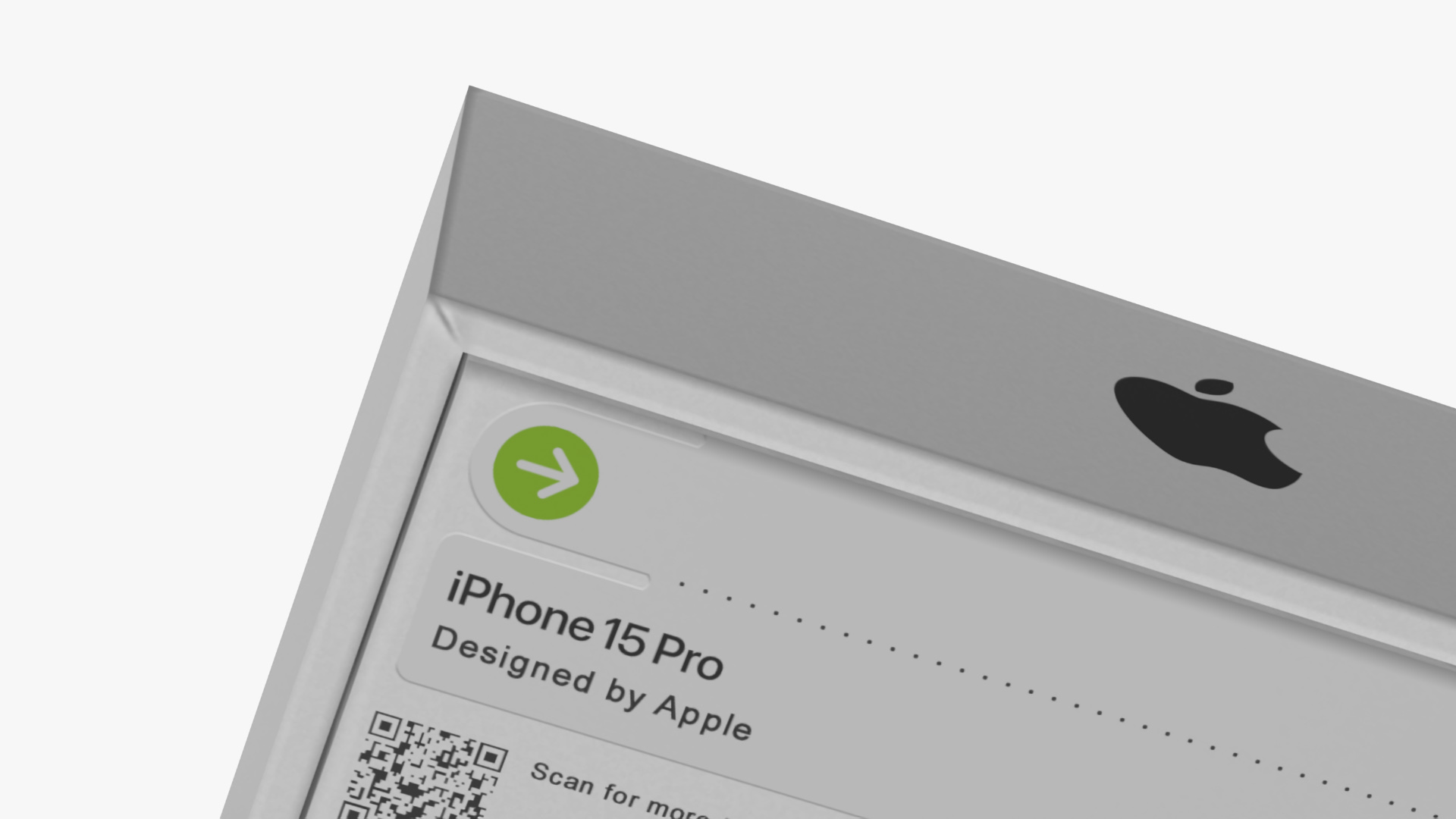 3D Apple iPhone 15 Pro Black Titanium Box model