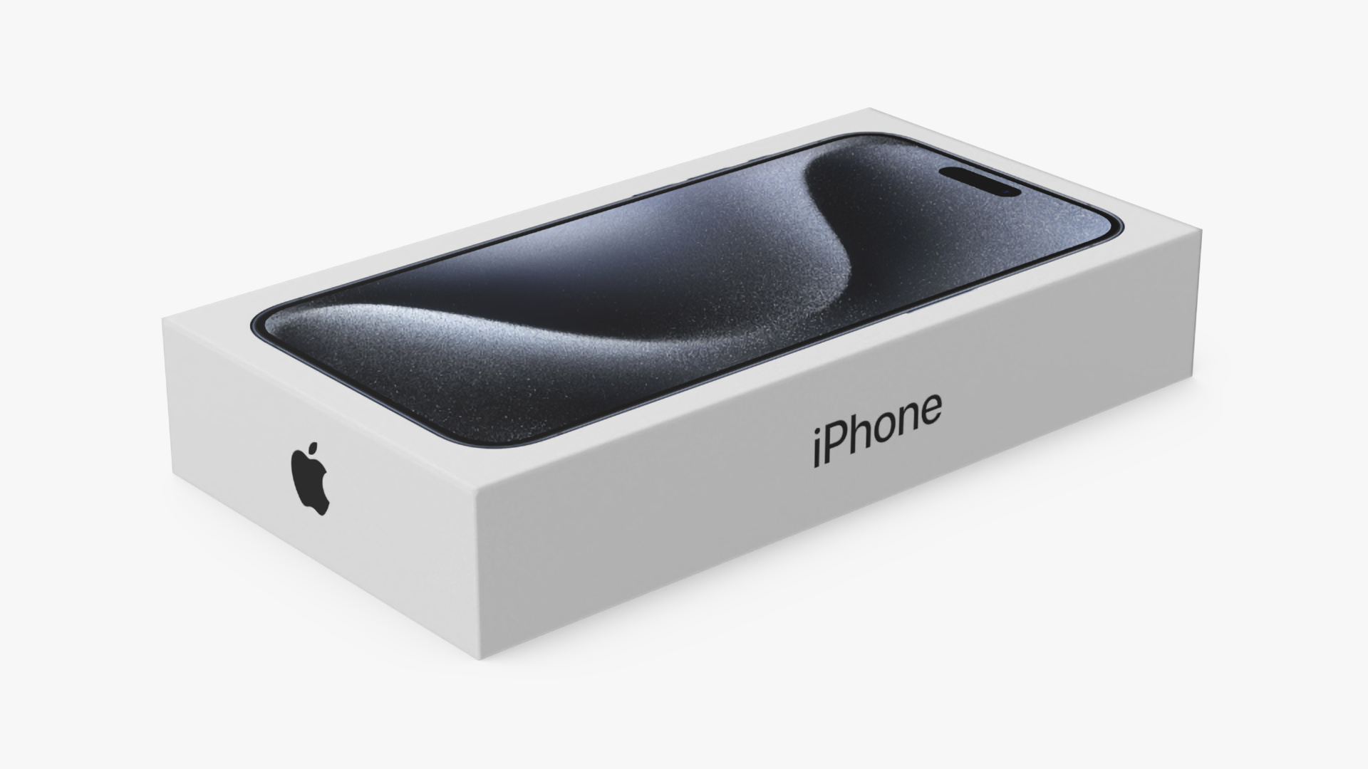 3D Apple iPhone 15 Pro Black Titanium Box model