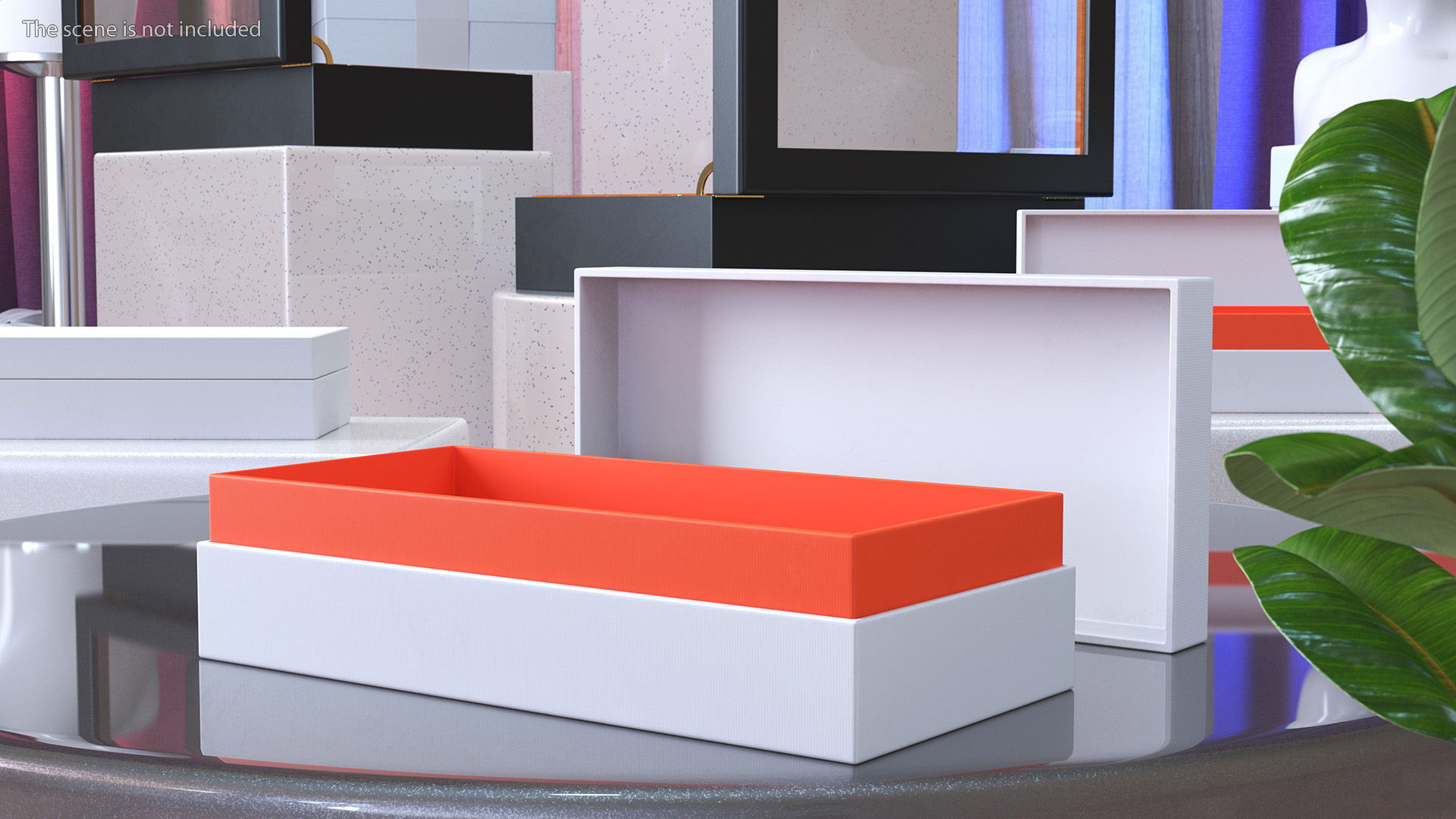3D Opened Sunglasses Box