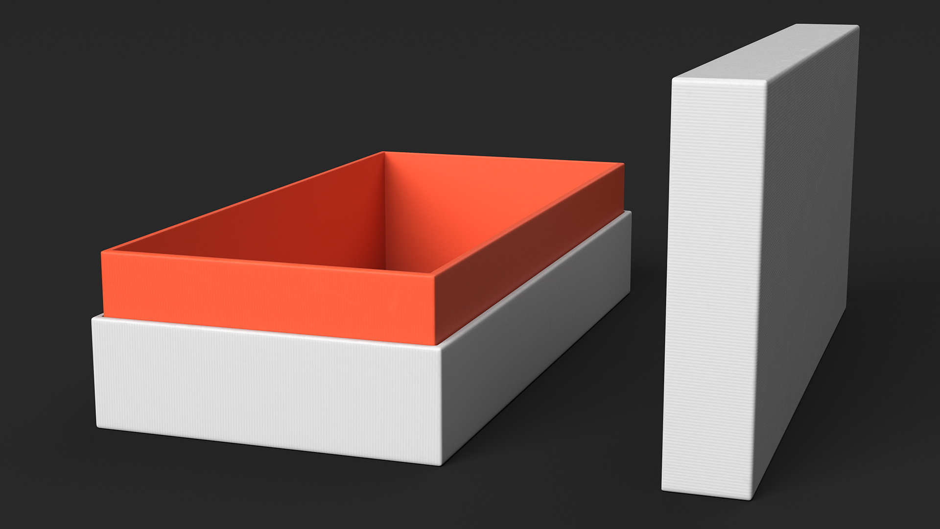 3D Opened Sunglasses Box