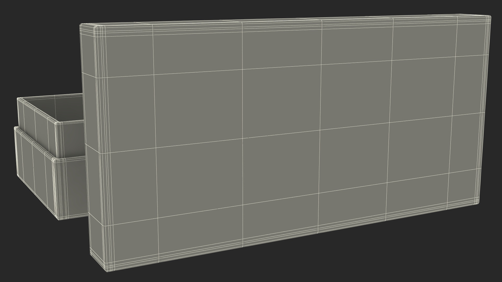 3D Opened Sunglasses Box