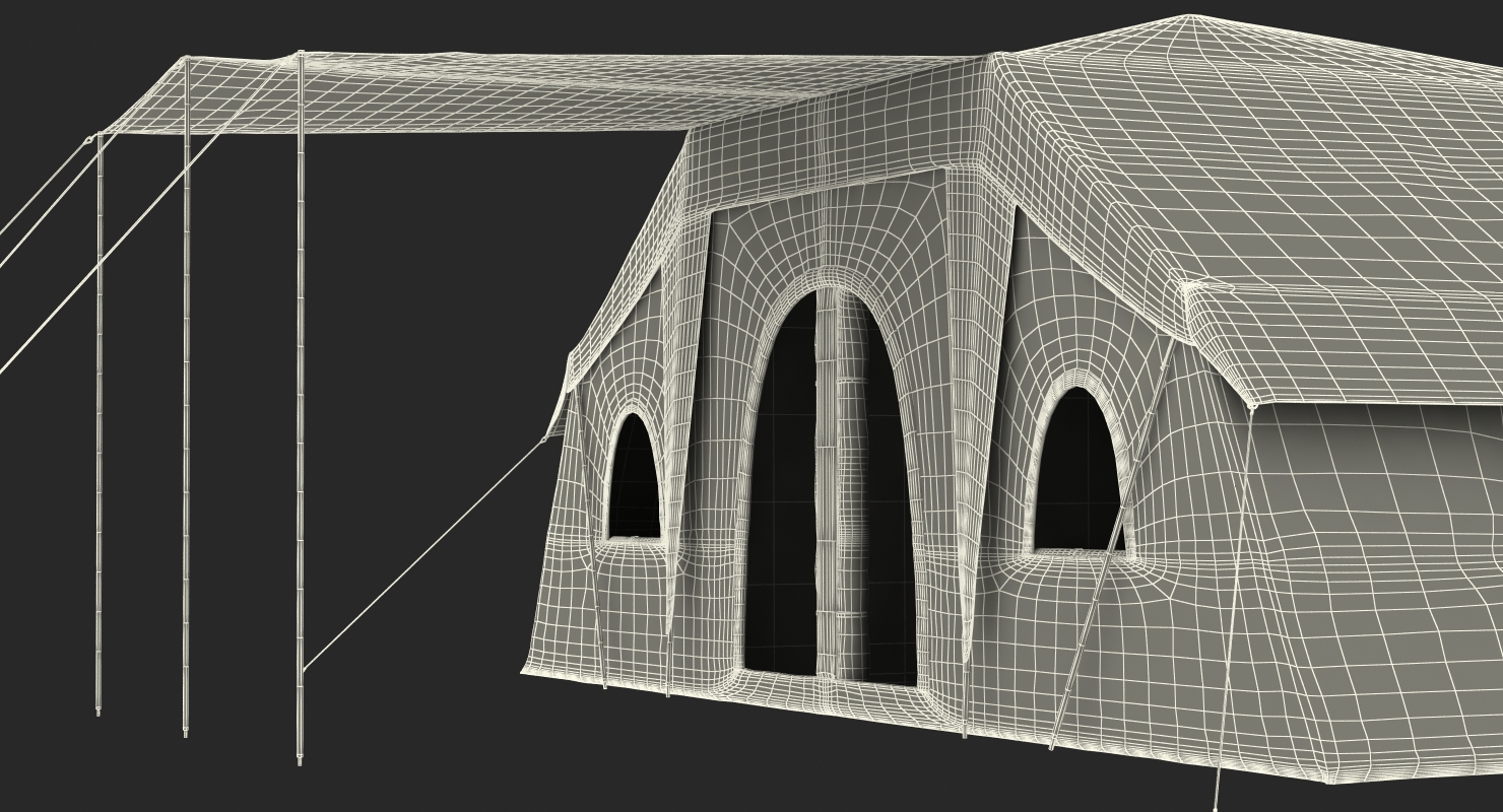 Deluxe Cabin Tent 3D