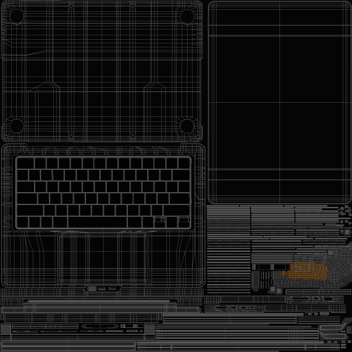 Notebook 14 inch Black 3D