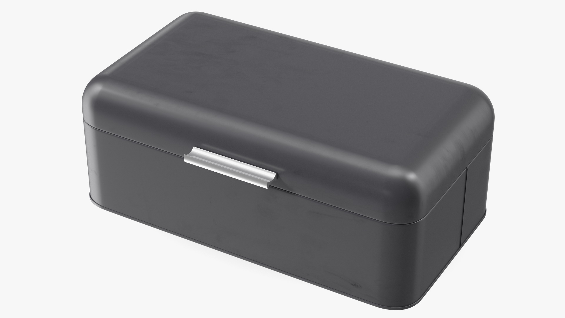 Metal Bread Bin Black Clean 3D