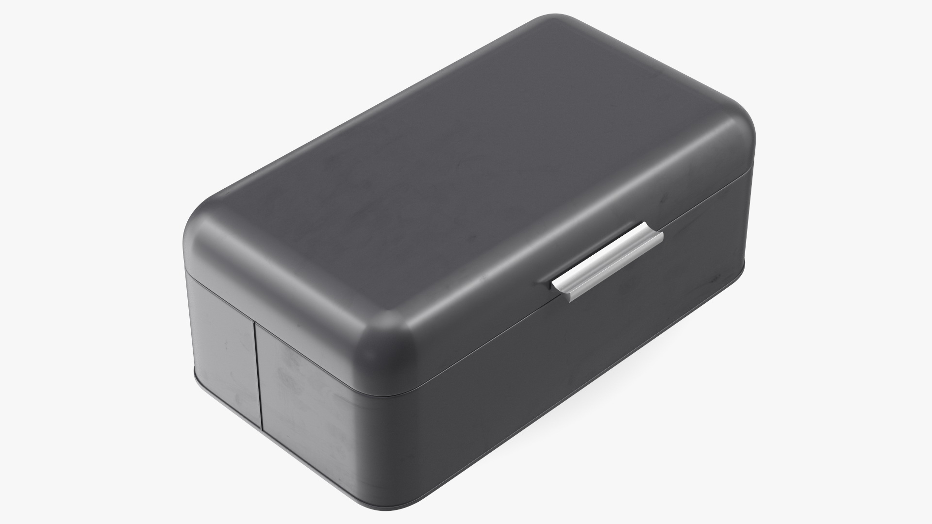 Metal Bread Bin Black Clean 3D