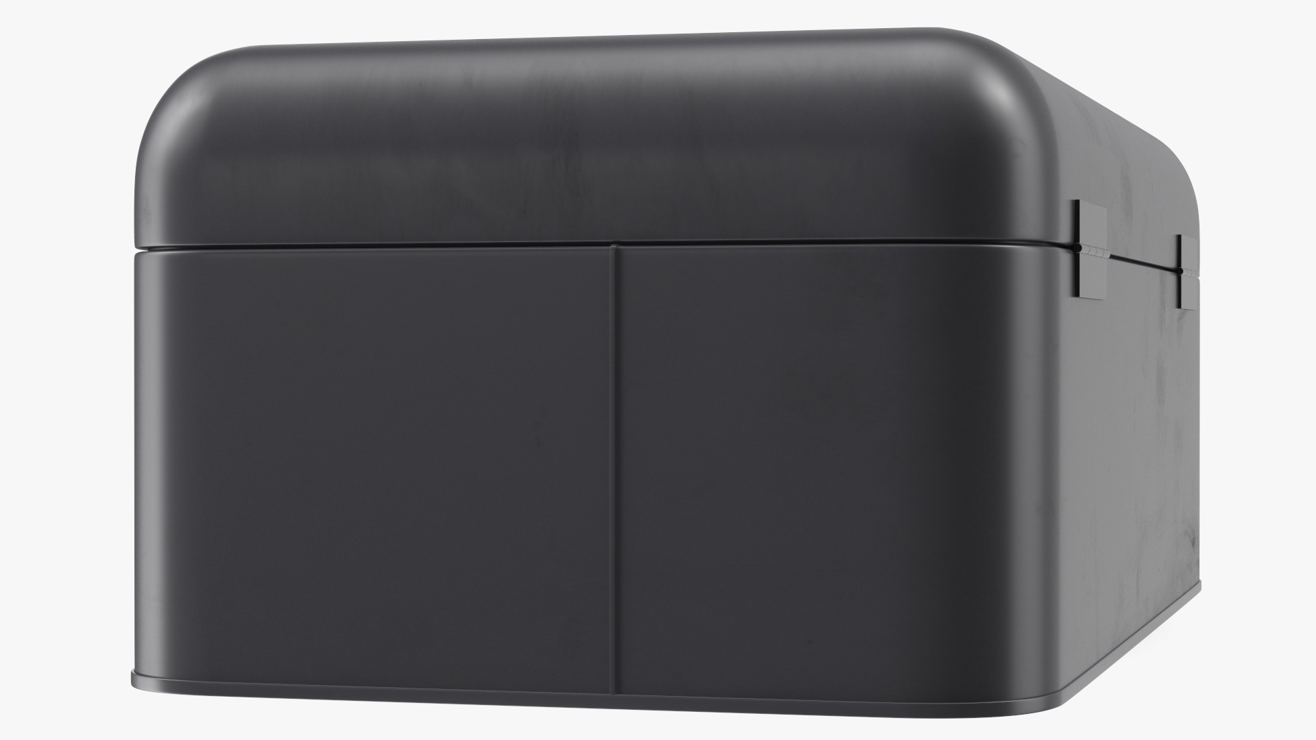 Metal Bread Bin Black Clean 3D