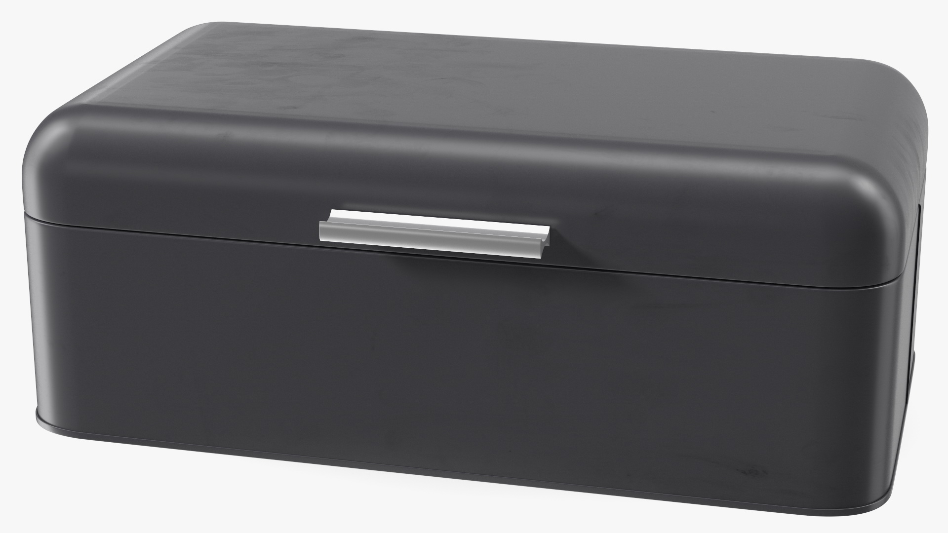 Metal Bread Bin Black Clean 3D