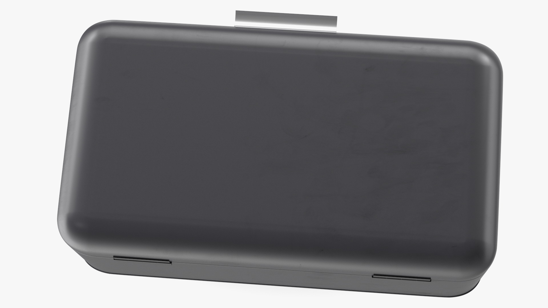 Metal Bread Bin Black Clean 3D