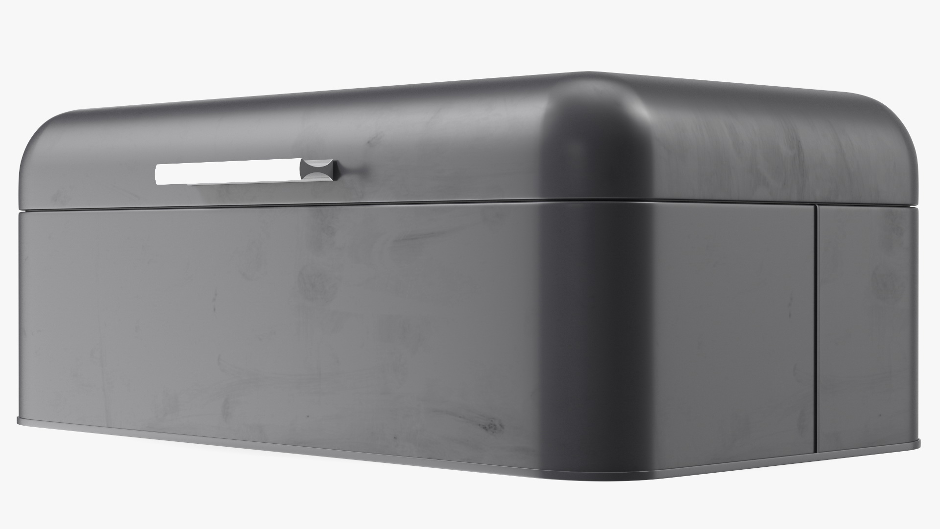 Metal Bread Bin Black Clean 3D