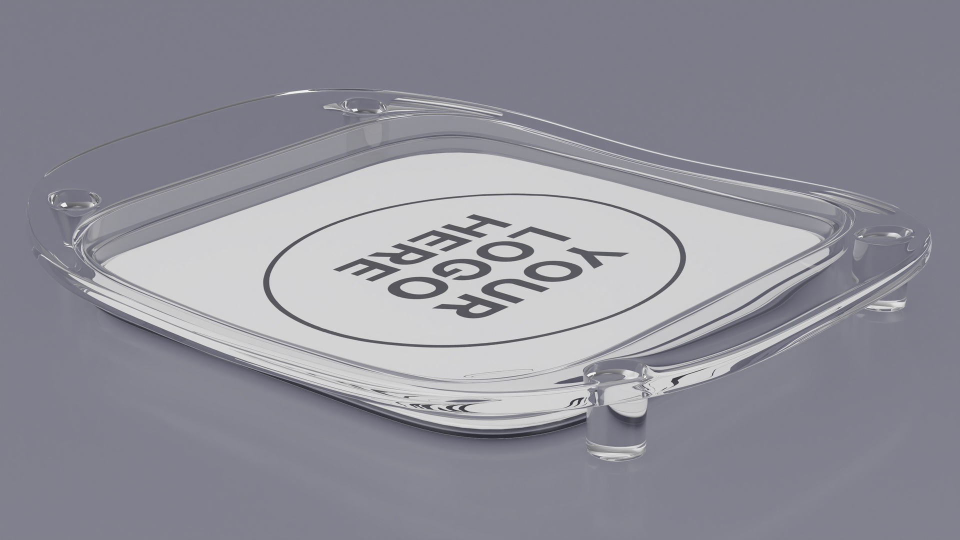 3D Plastic Cash Tray White model