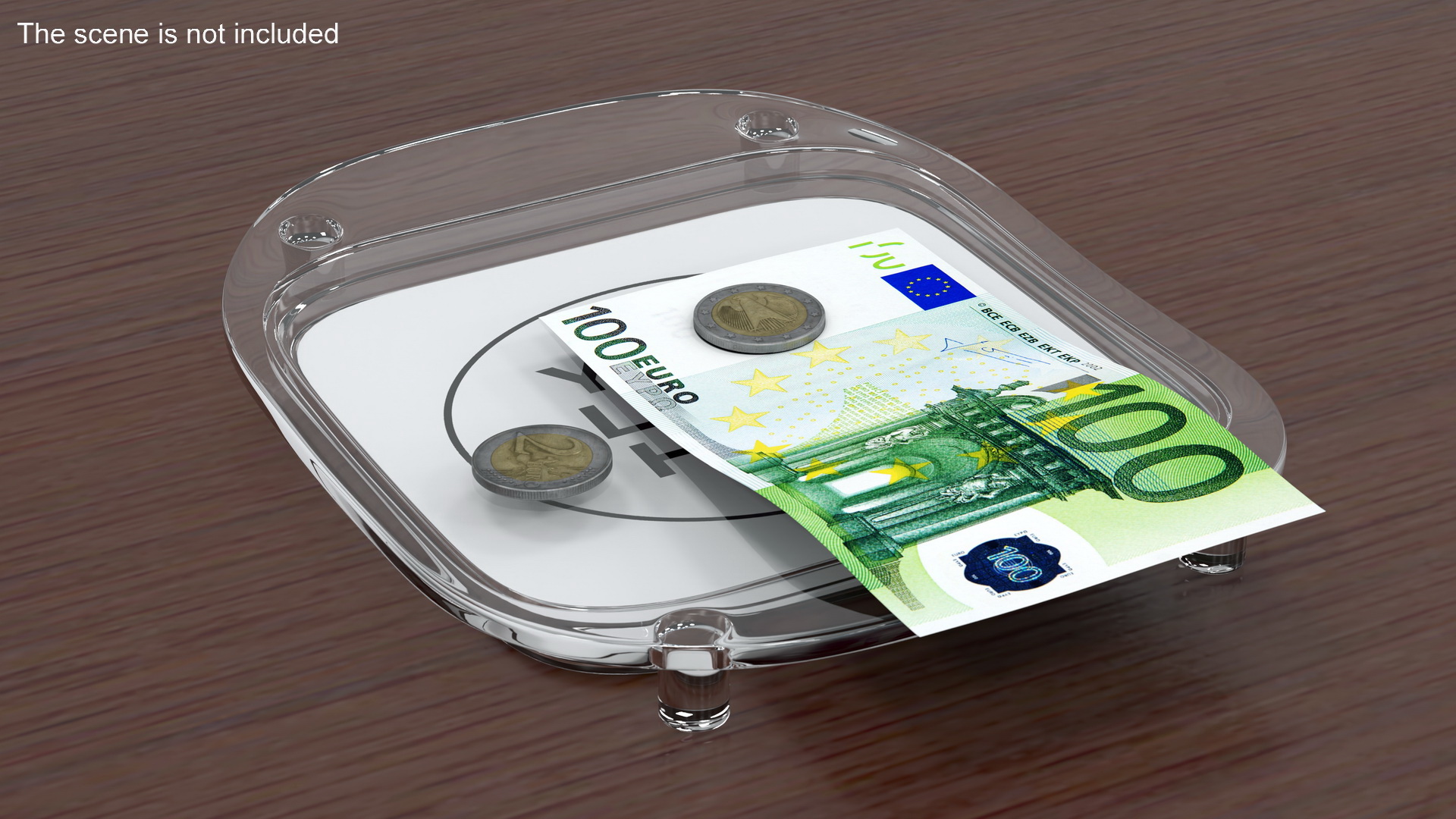 3D Plastic Cash Tray White model