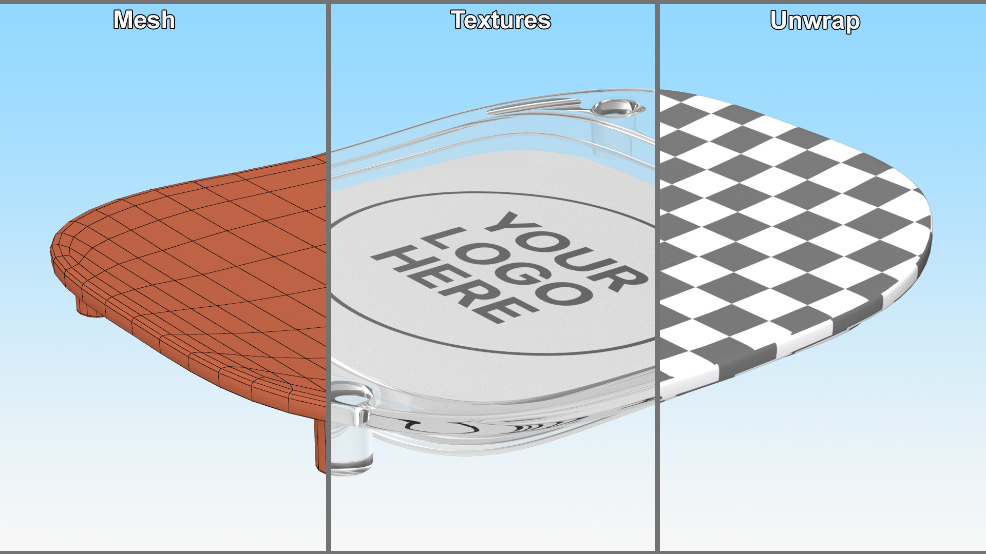 3D Plastic Cash Tray White model