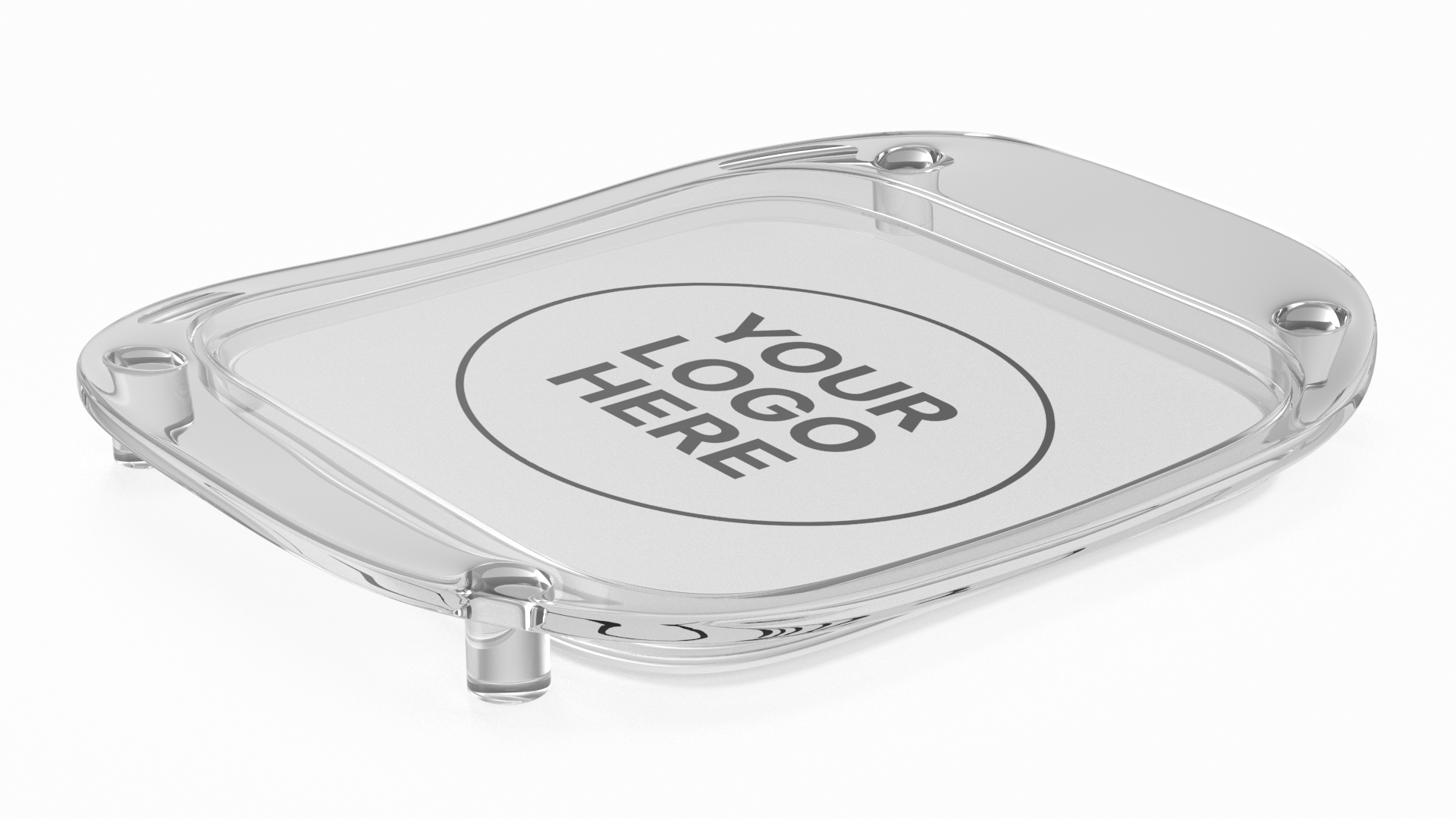 3D Plastic Cash Tray White model