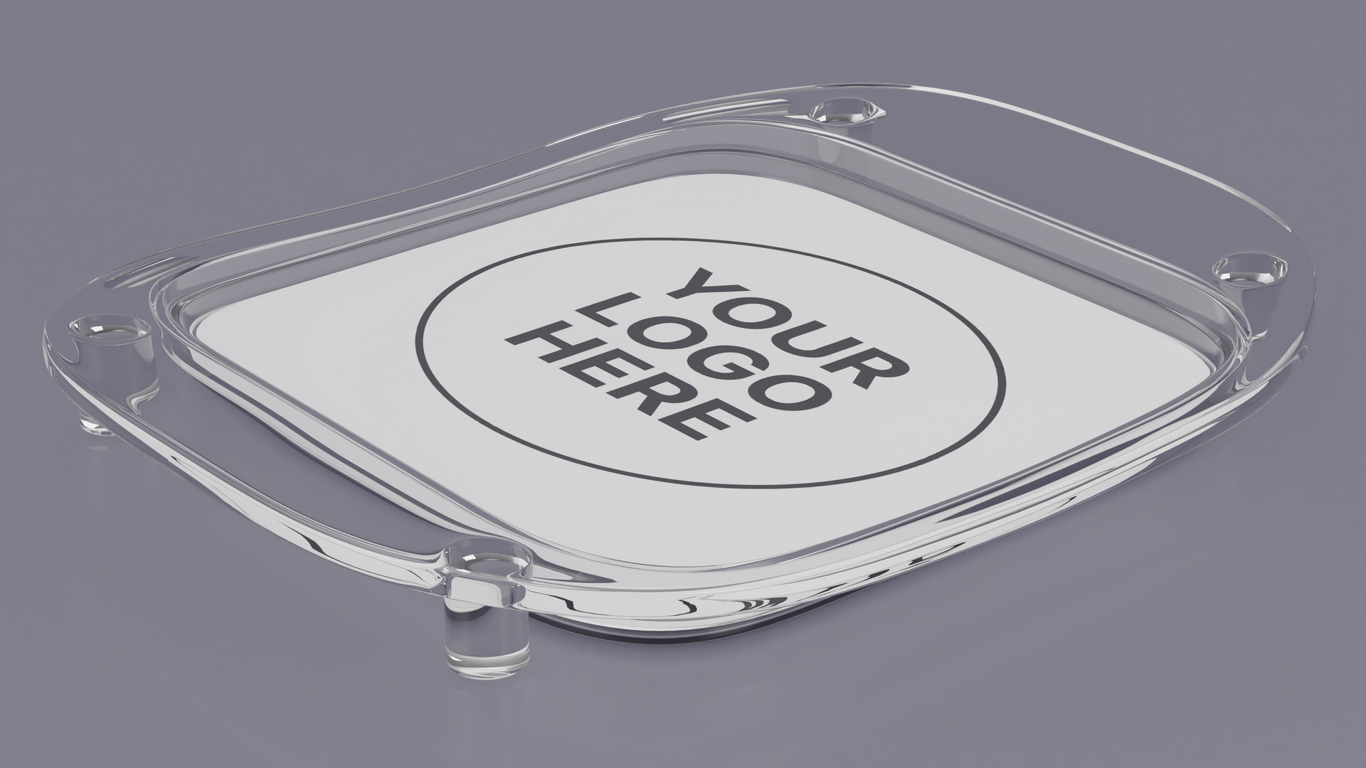 3D Plastic Cash Tray White model