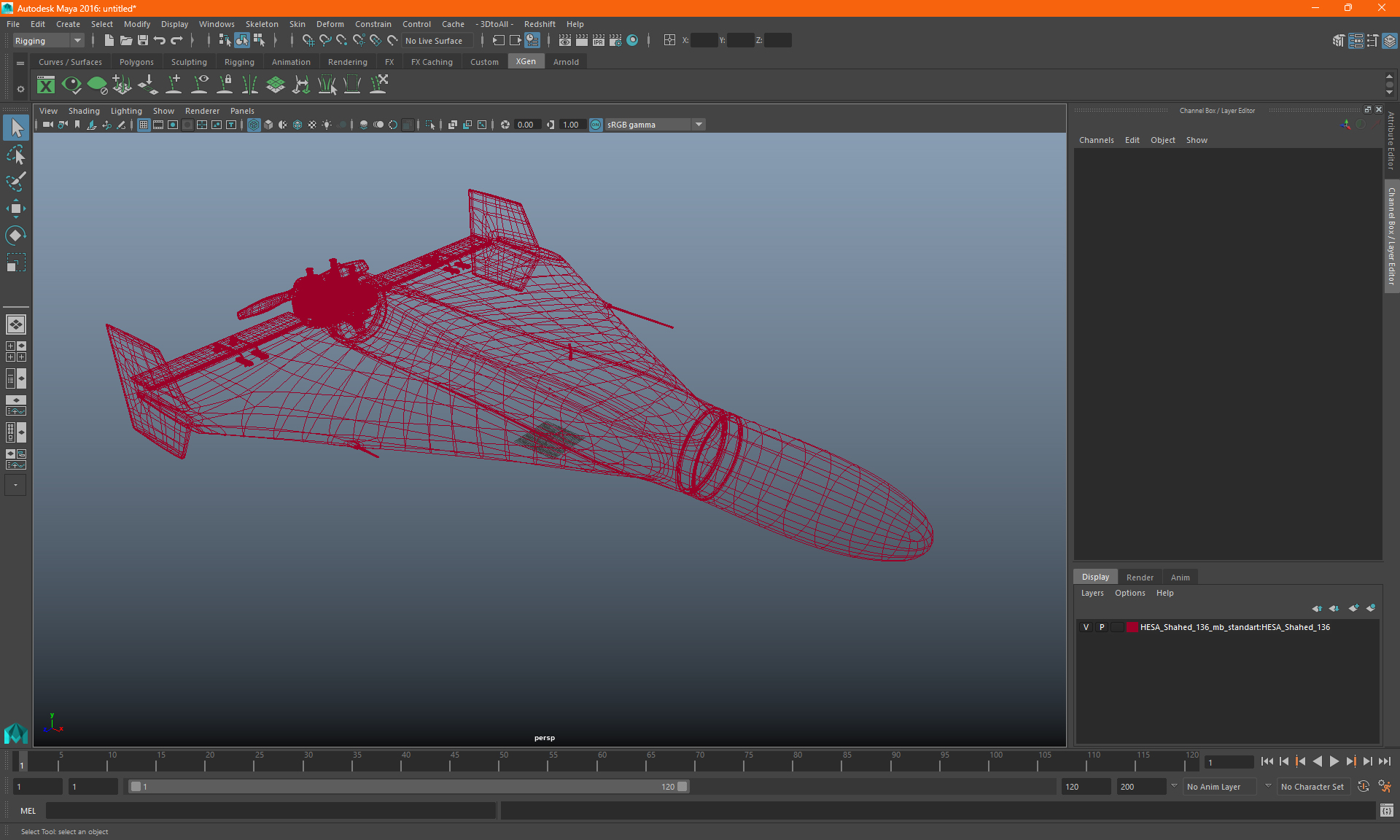 3D model HESA Shahed 136