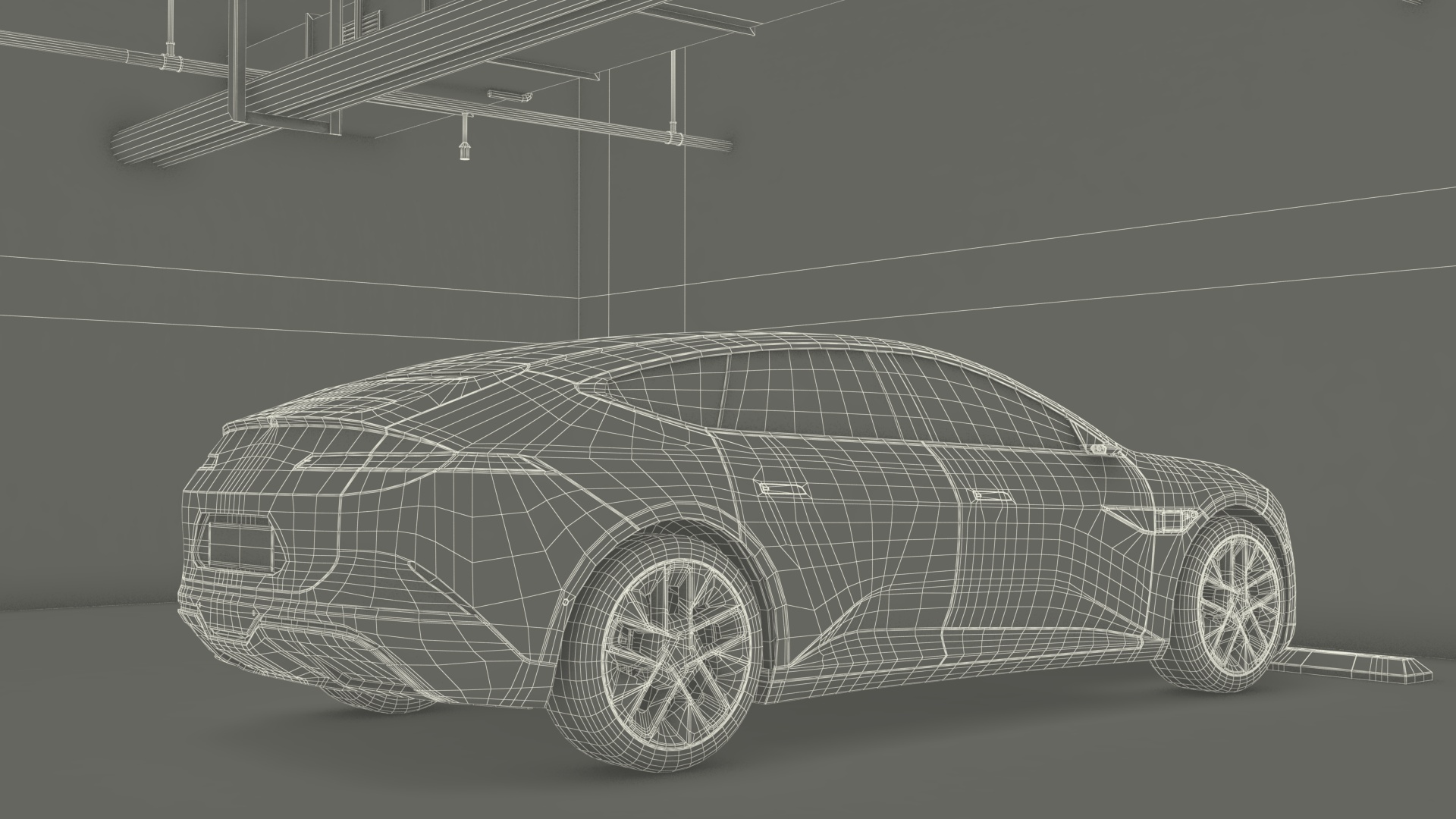 3D Filled Underground Parking