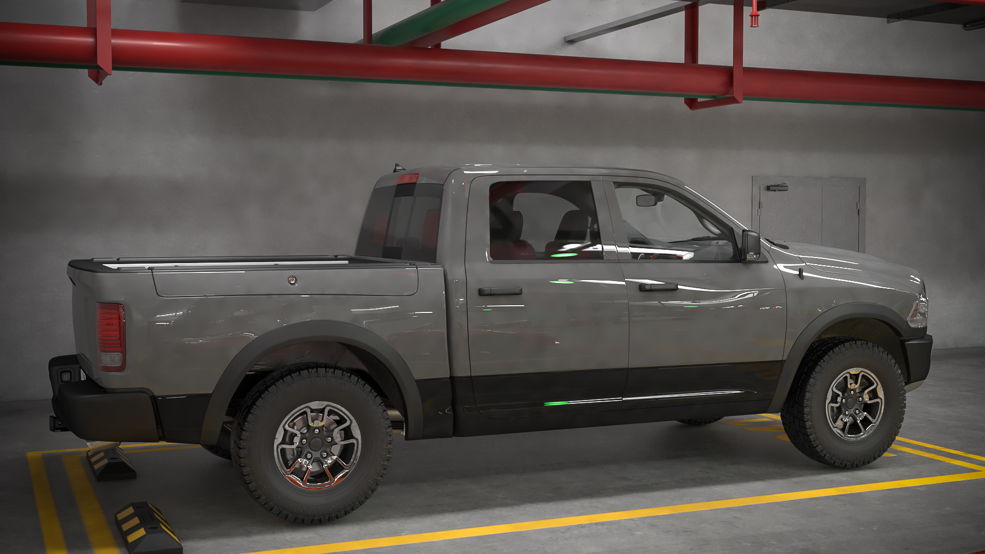 3D Filled Underground Parking