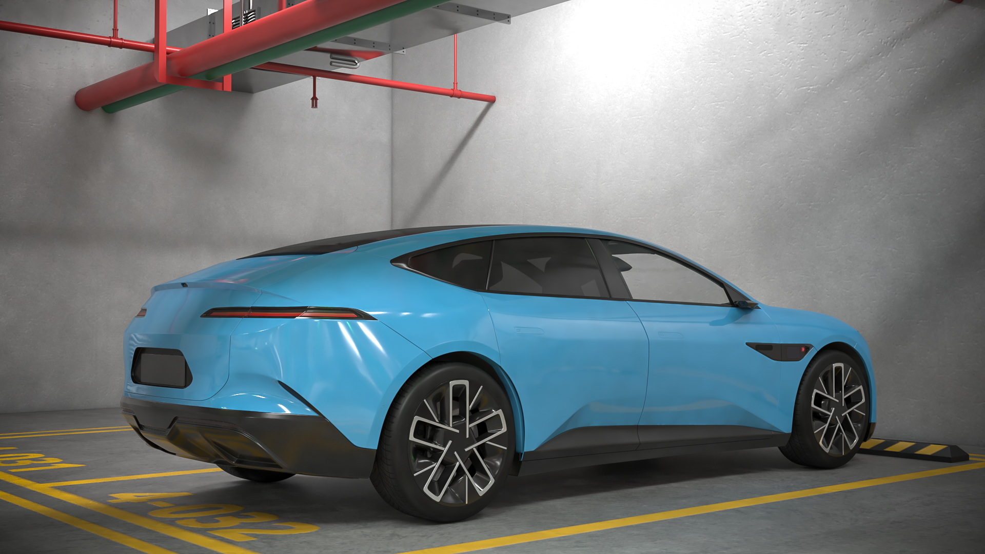 3D Filled Underground Parking