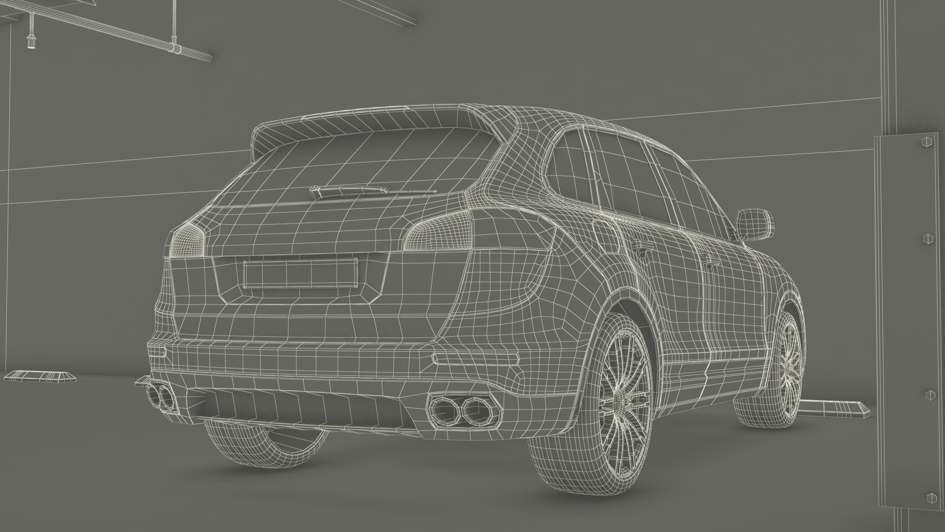 3D Filled Underground Parking