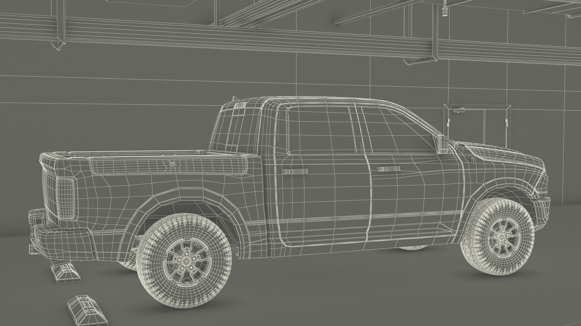 3D Filled Underground Parking