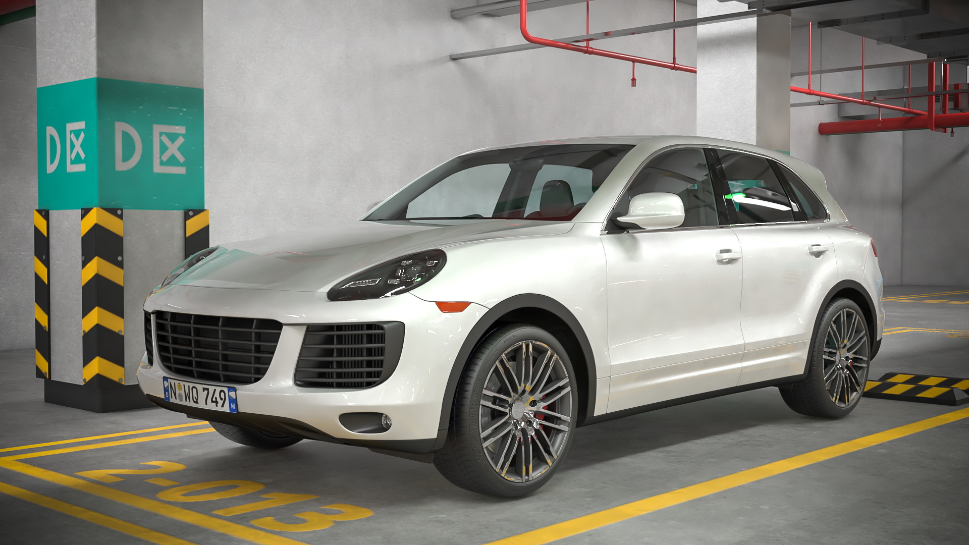 3D Filled Underground Parking