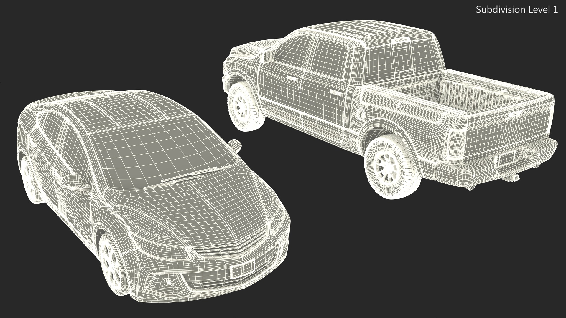 3D Filled Underground Parking