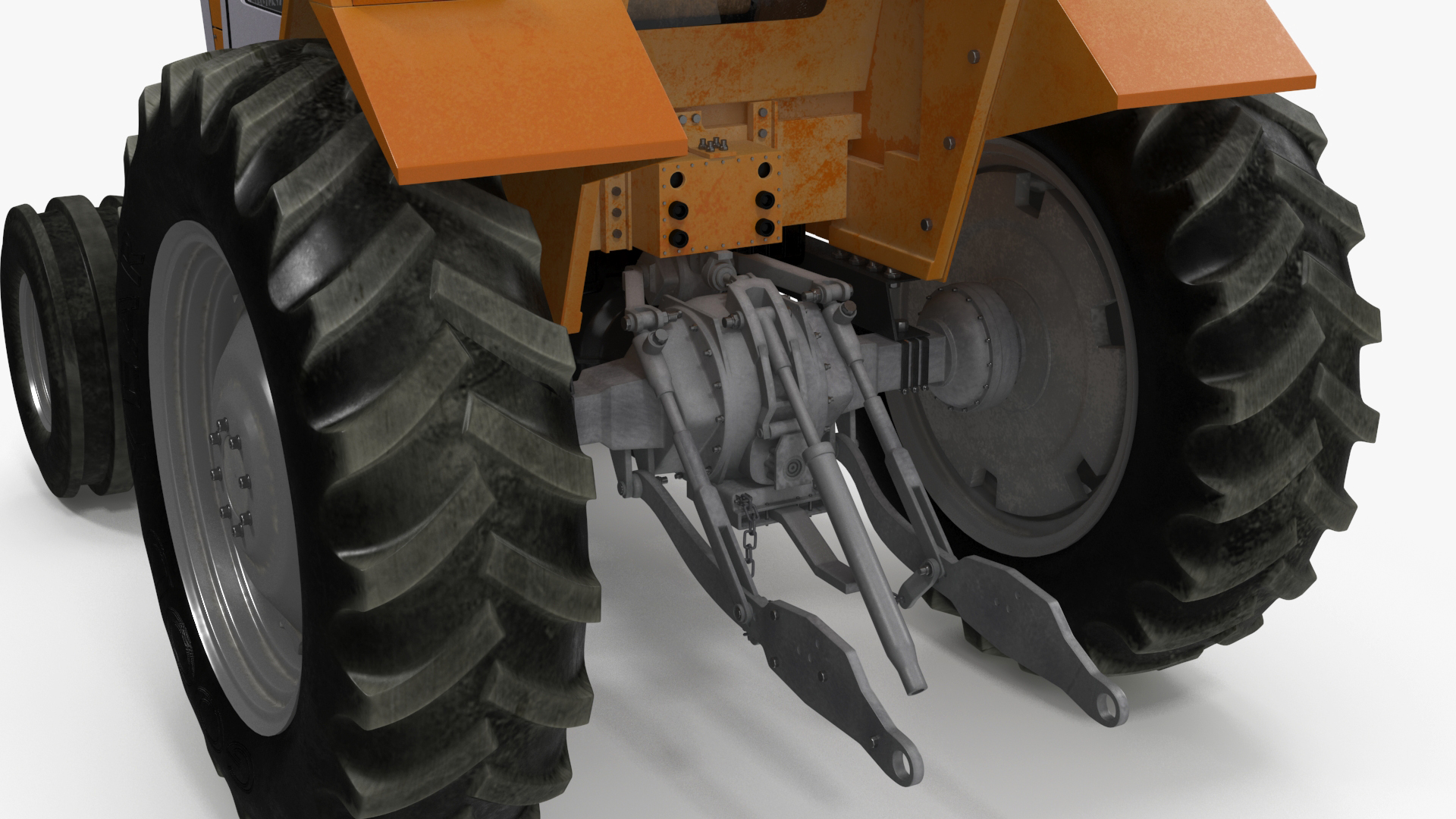 3D Massey Ferguson 698 Tractor Rigged for Maya model