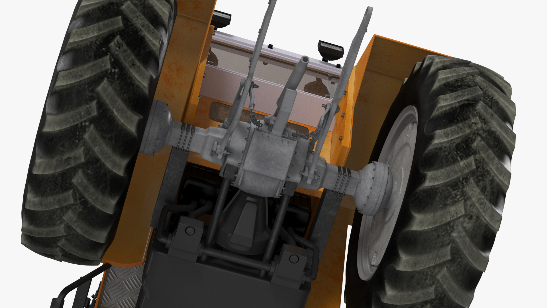 3D Massey Ferguson 698 Tractor Rigged for Maya model