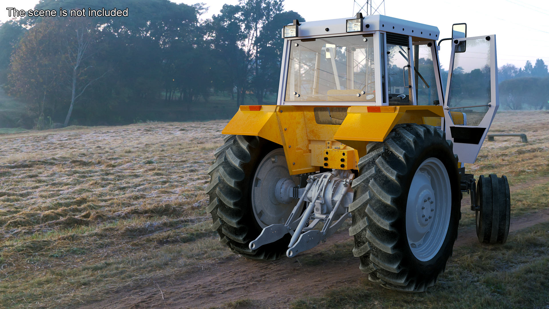 3D Massey Ferguson 698 Tractor Rigged for Maya model