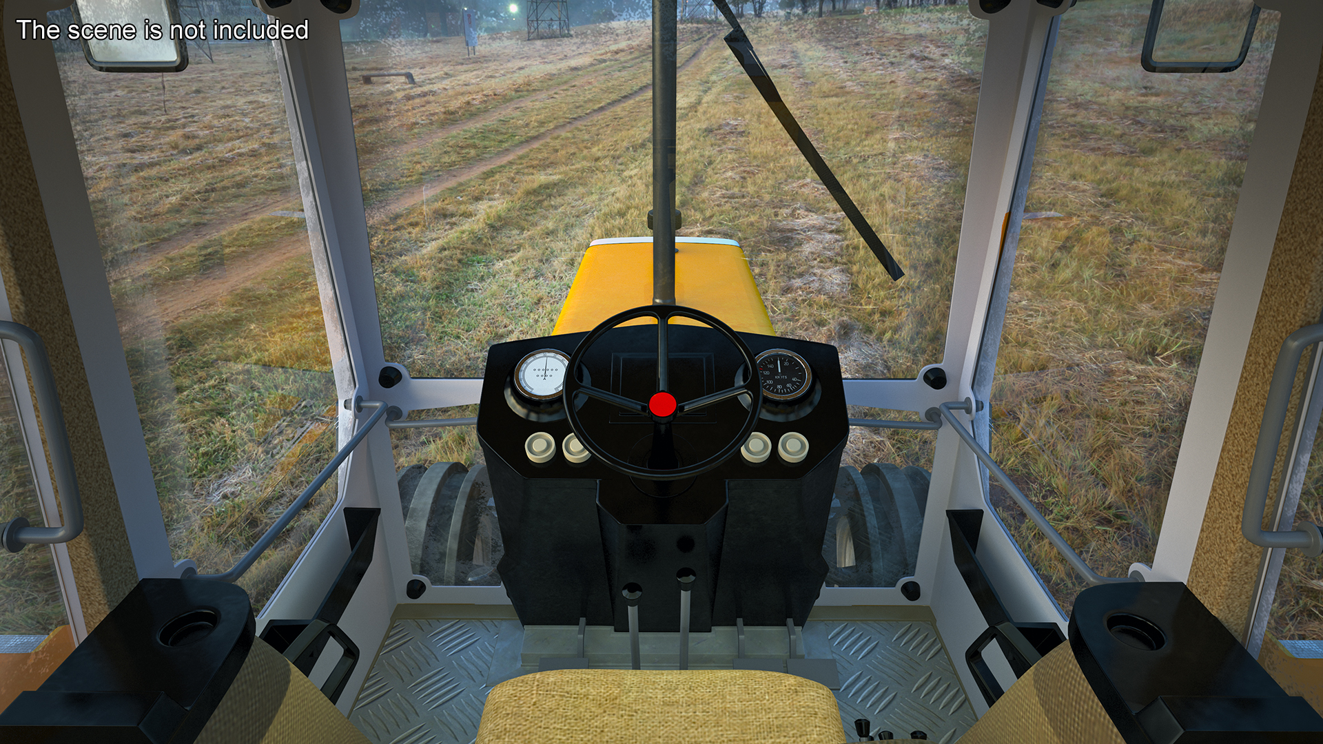 3D Massey Ferguson 698 Tractor Rigged for Maya model