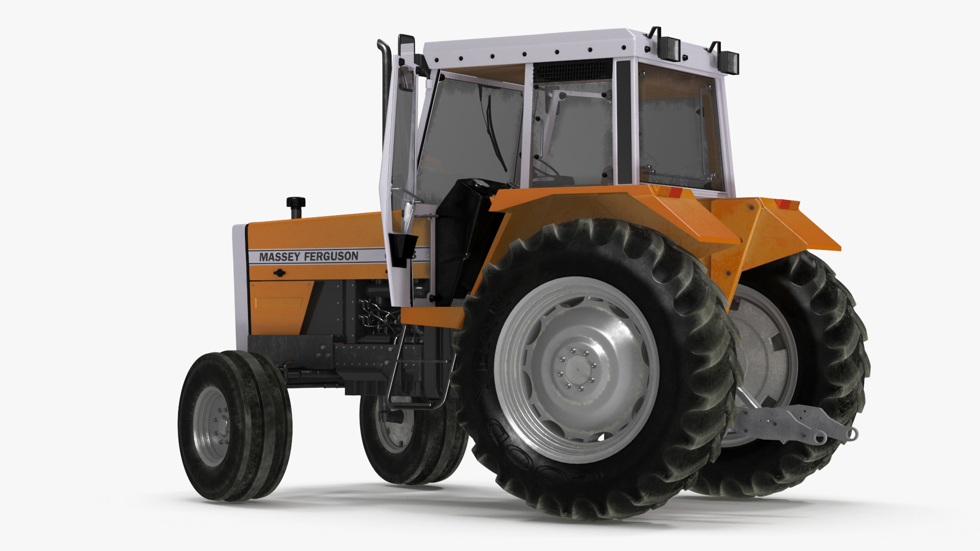 3D Massey Ferguson 698 Tractor Rigged for Maya model