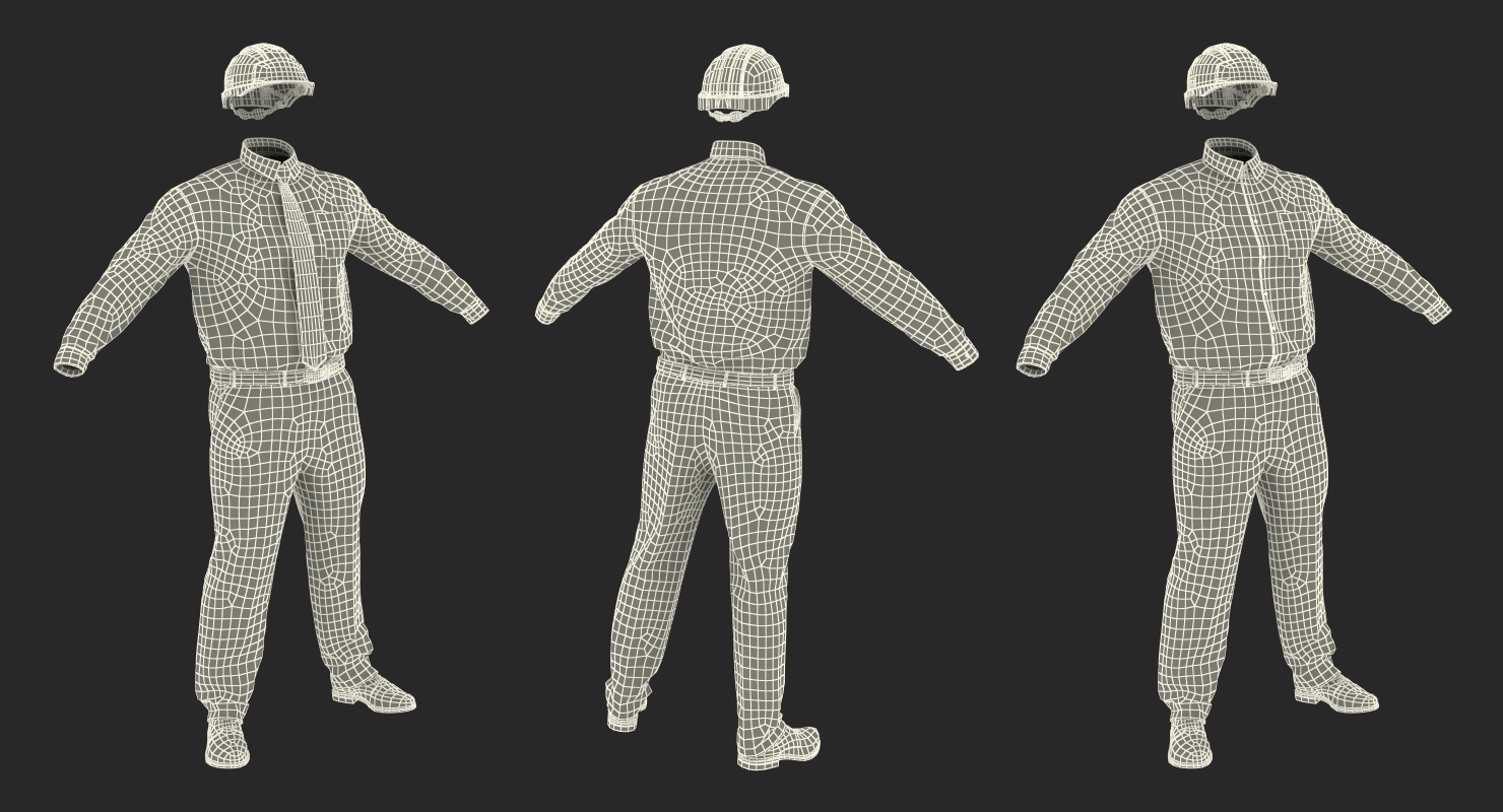 Construction Engineer Uniform 3D model