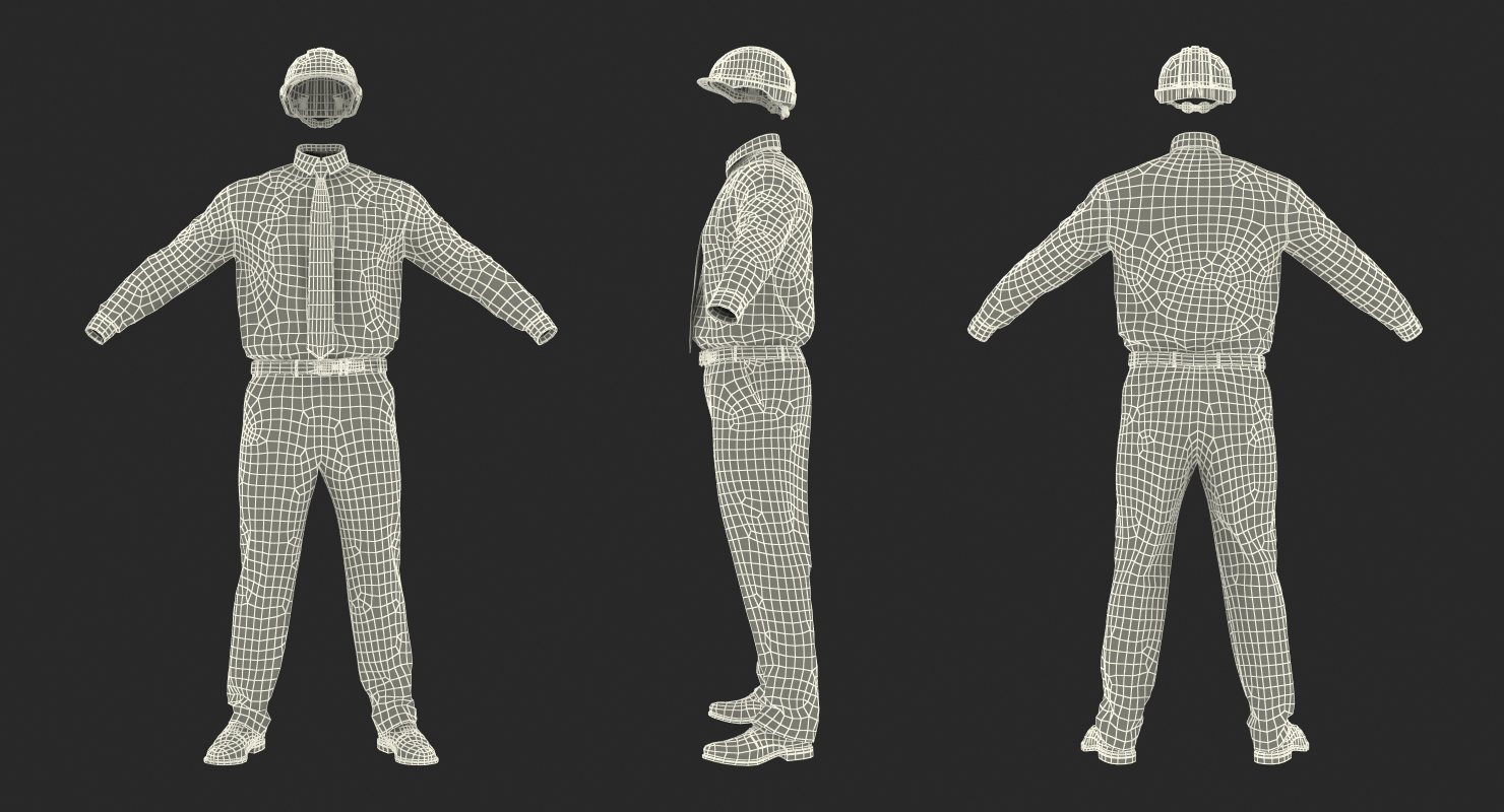 Construction Engineer Uniform 3D model