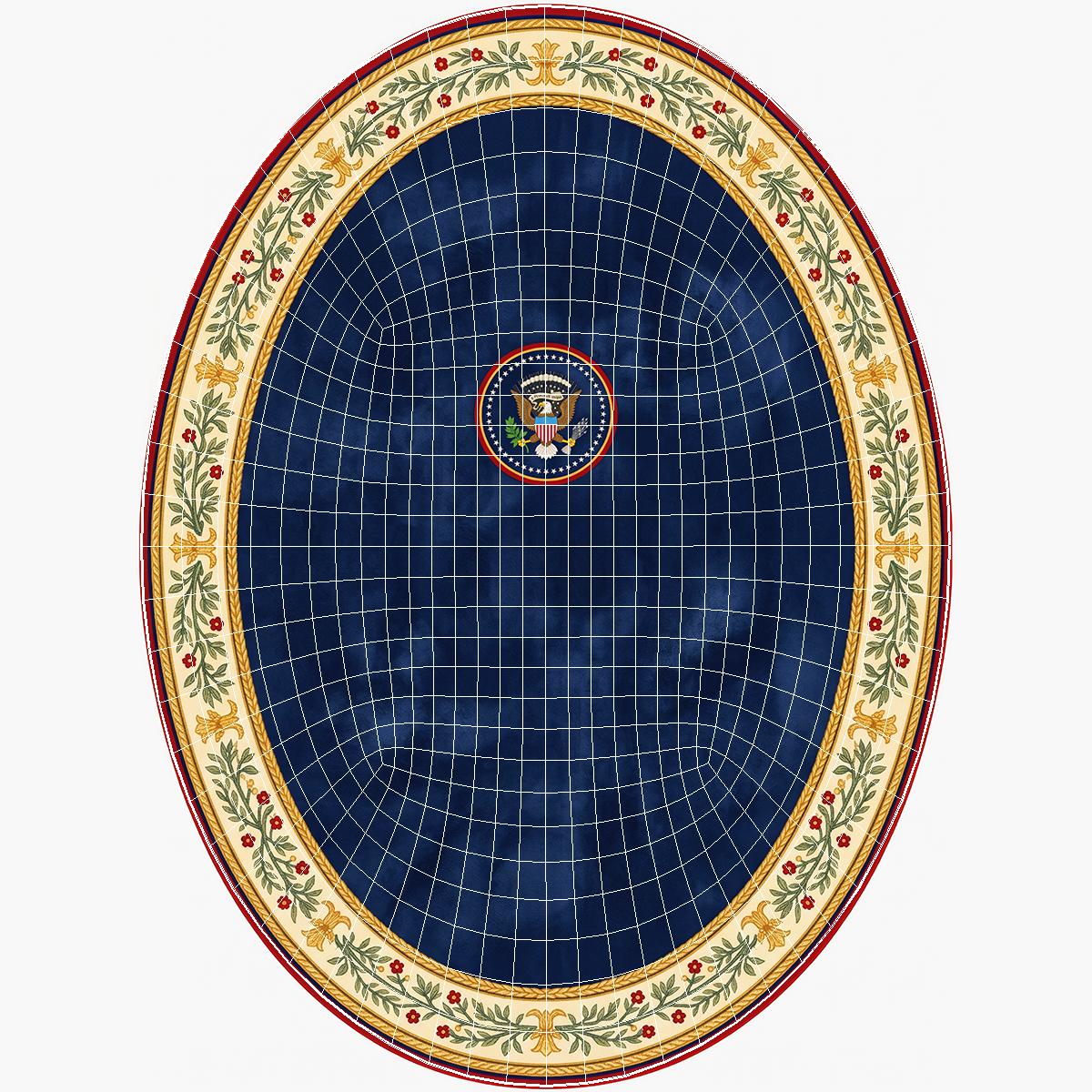 Oval Office Furniture Set with Rug Fur - view 12