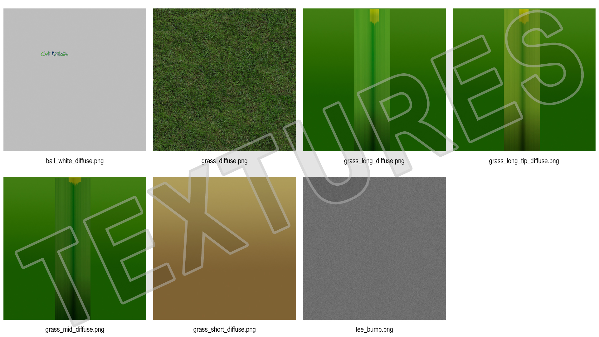 Golf Ball on Lawn 3D