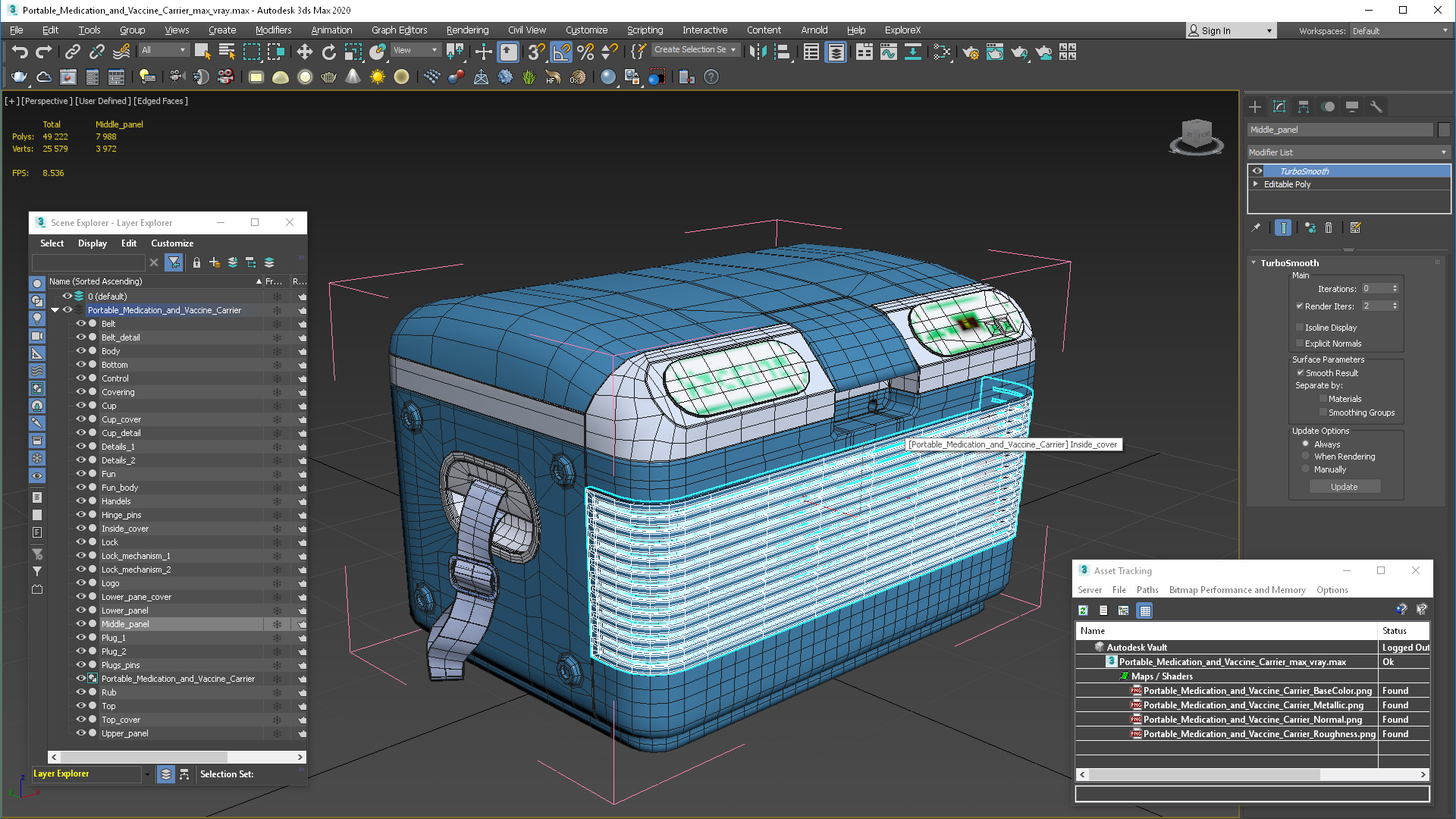 Portable Medication and Vaccine Carrier 3D model
