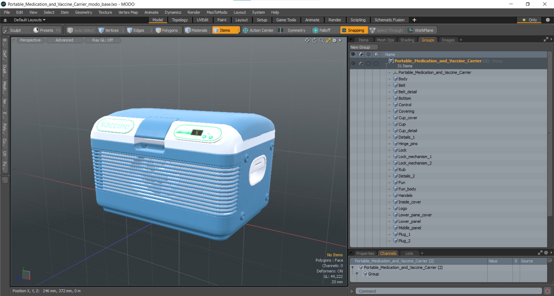 Portable Medication and Vaccine Carrier 3D model