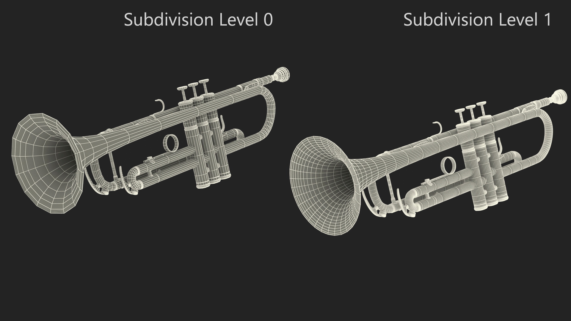 3D Trumpet Instrument model