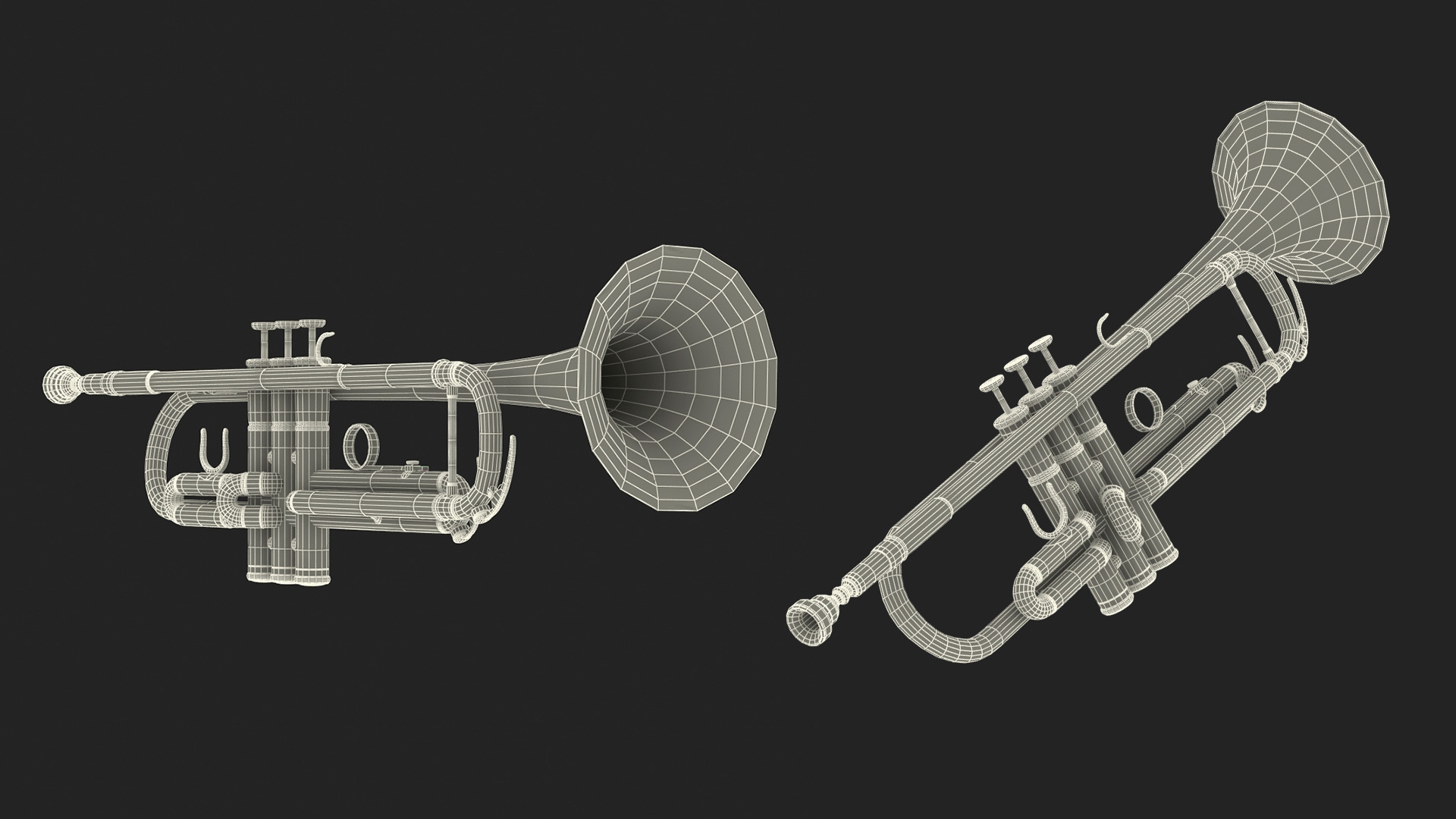 3D Trumpet Instrument model