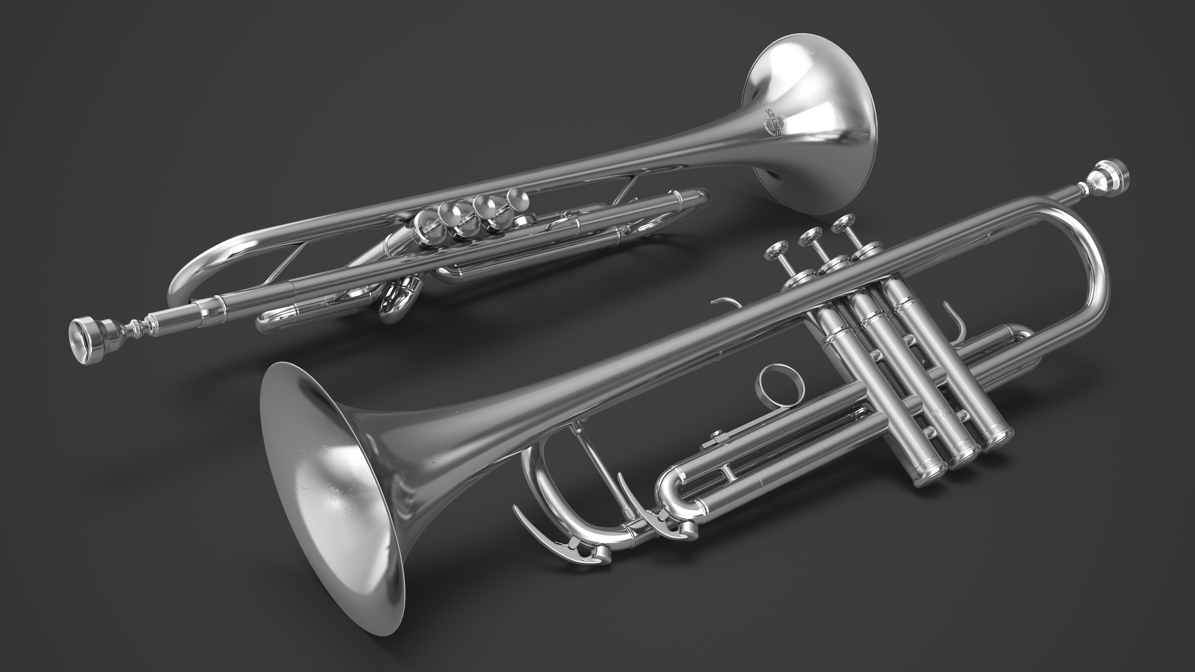 3D Trumpet Instrument model