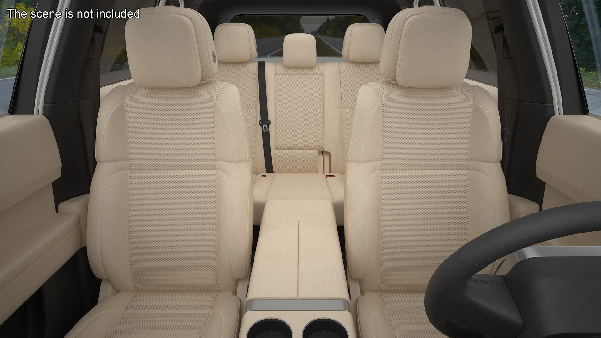 3D model Hybrid SUV Crystal White Simplified