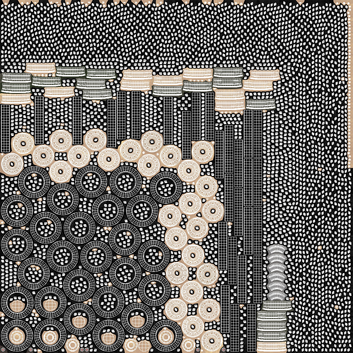 Military Battery Control Center Sand Camouflage 3D