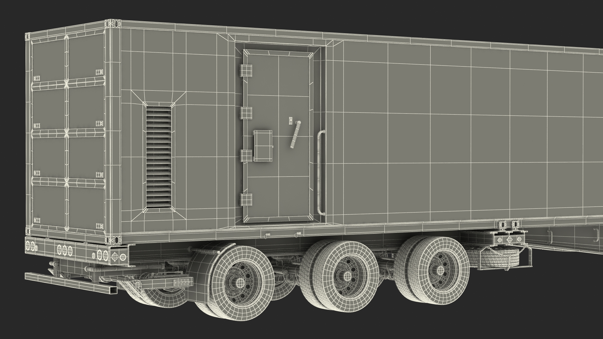 Military Battery Control Center Sand Camouflage 3D